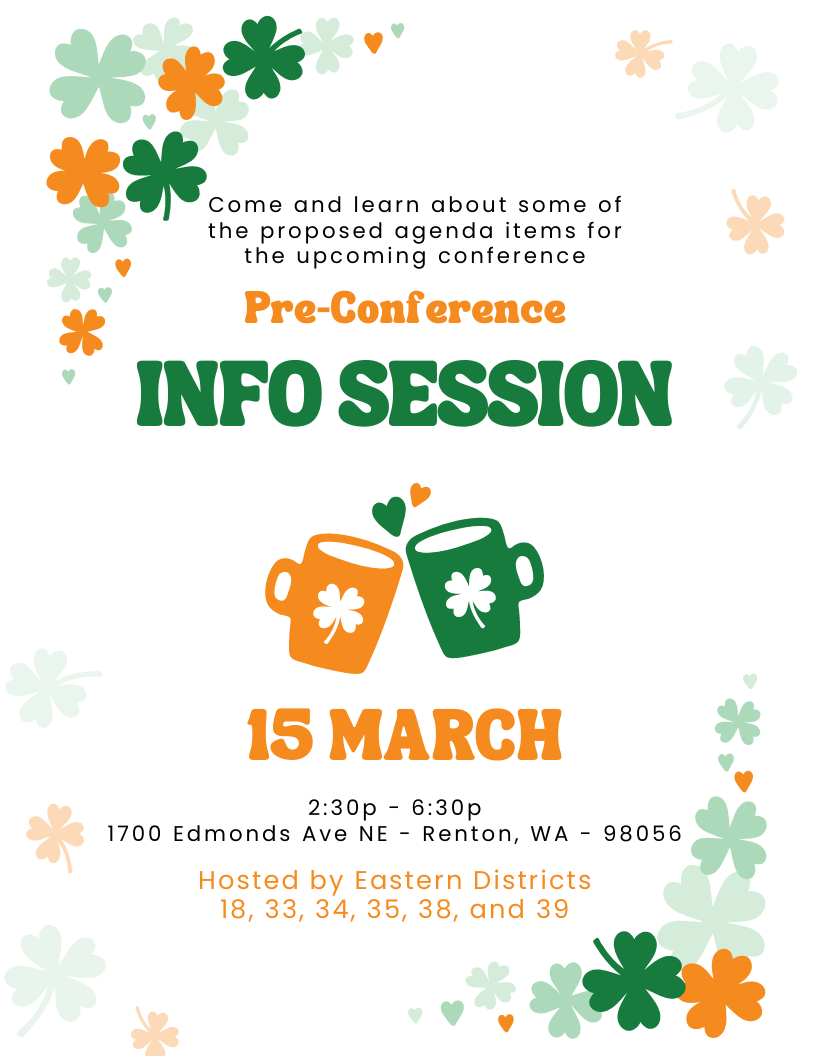 Eastern Districts Pre-Conference Info Session