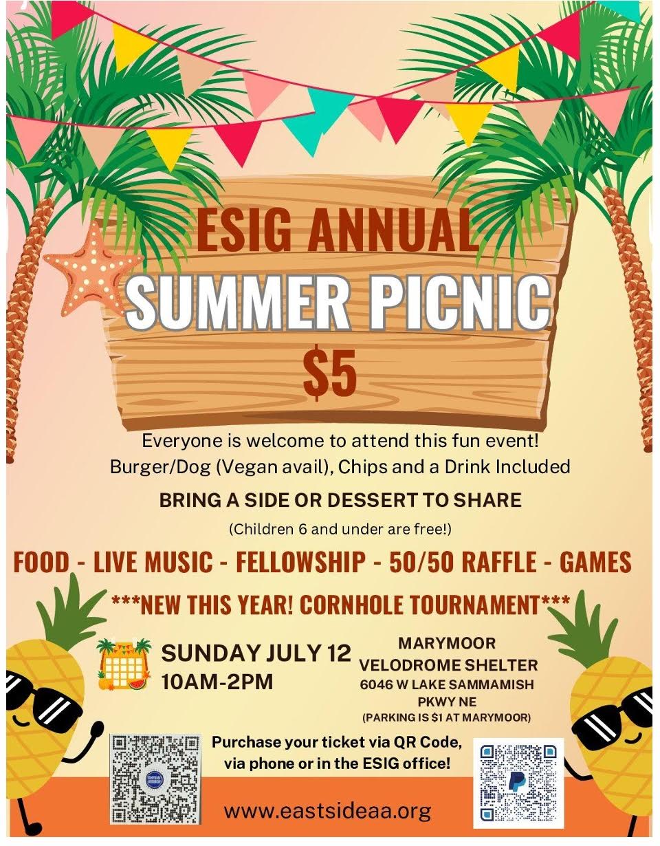 Eastside Intergroup Annual Summer Picnic