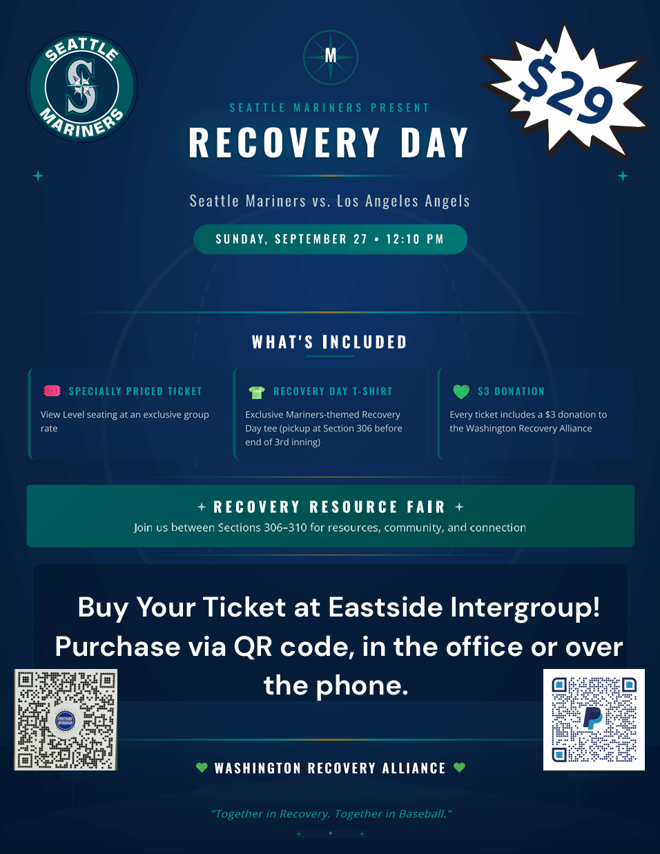 Mariners Recovery Day